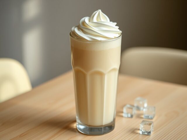 Vanilleshake met rum