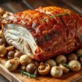 varkens braadstuk met 40 tenen knoflook