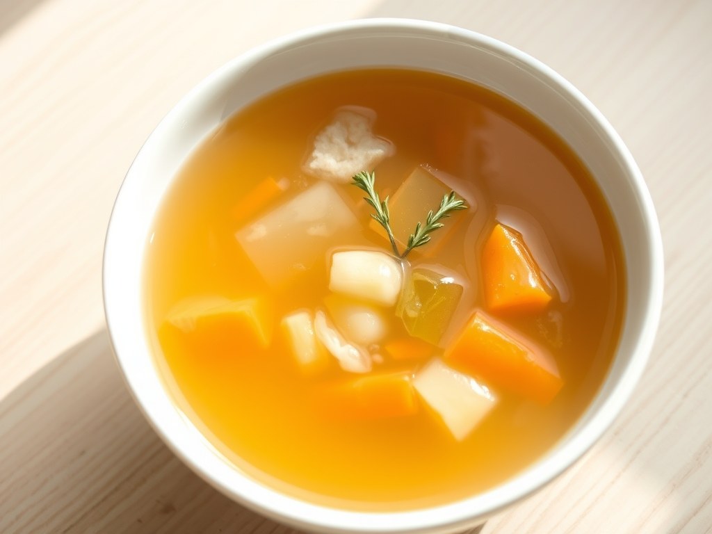 Varkensbouillon maken, AI-gegenereerde illustratie