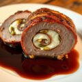 Varkensfiletrollade met Geitenkaas