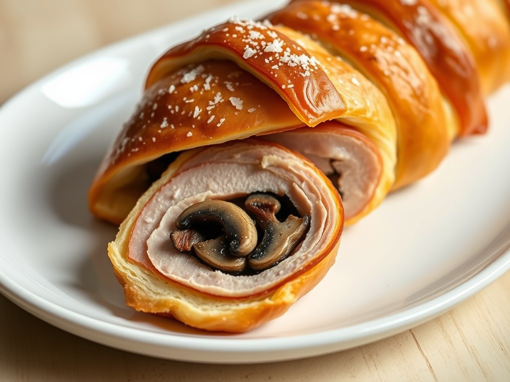 Varkenshaas en ‘Croute’, AI-gegenereerde illustratie