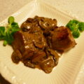 Varkenshaas in champignon roomsaus met een vleugje sherry