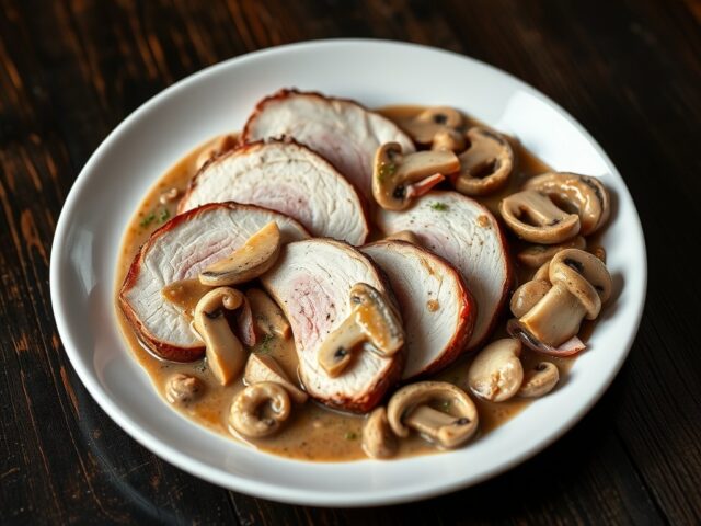 Varkenshaas met Coburgerhamsaus