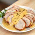 Varkenshaasje met mosterdsaus