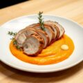 Varkenshaasje met wortelpuree