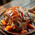 Varkenshammetje of schenkel in zoetzure saus