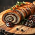 Varkensrollade met appelsaliechutney