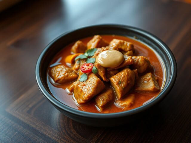 Varkensvlees met Penang Curry