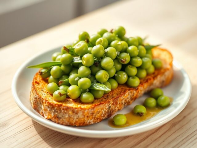Verse tuinbonen op toast