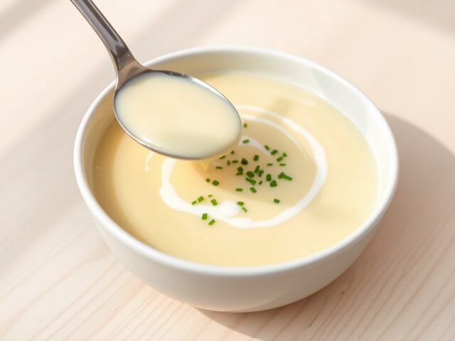 Vichyssoise (verfijnde aardappel-preisoep)