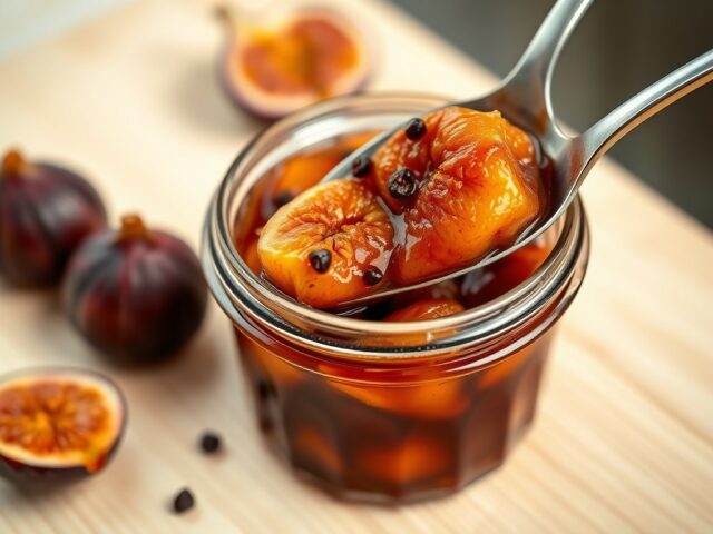 Vijgencompote met passievruchten