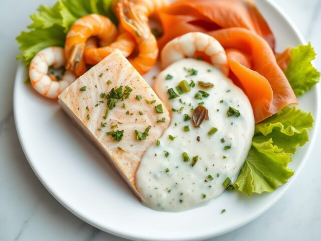Vis met ravigottesaus