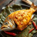 Vis Pepesan Gerechten ( = Ikan Pepesan)
