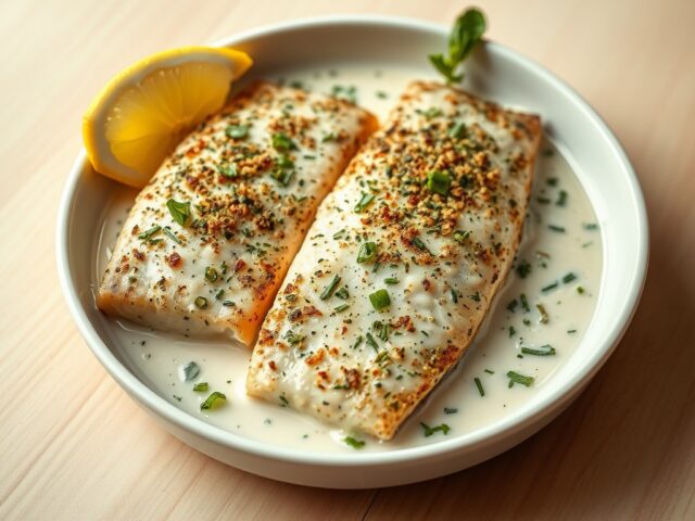 Visfilets met kruiden