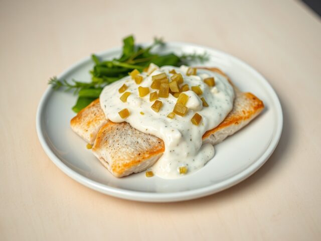 Visfilets met mierikswortel
