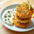 Viskoekjes met frisse remouladesaus