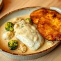 Visschotel met rosti