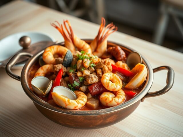 Visstoofpot Portugal (Eenpans CATAPLANA variant)