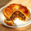Vleespastei met pompoen en wortels