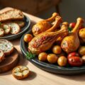 Vleesschotel met knoflook