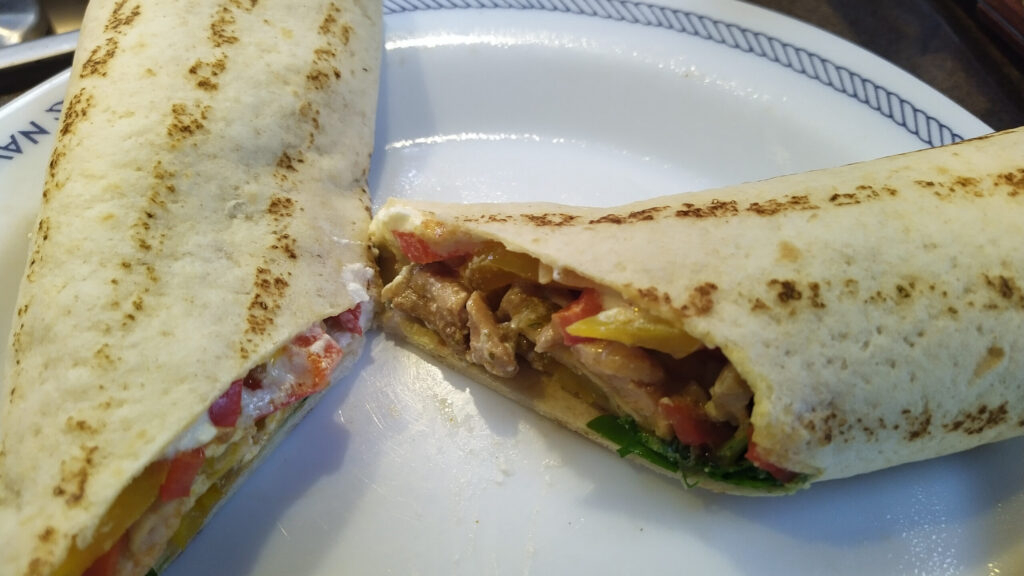 Vliegensvlugge kip wraps met paprika