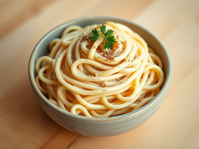 Volkoren Pasta met aangepaste Alfredo Saus