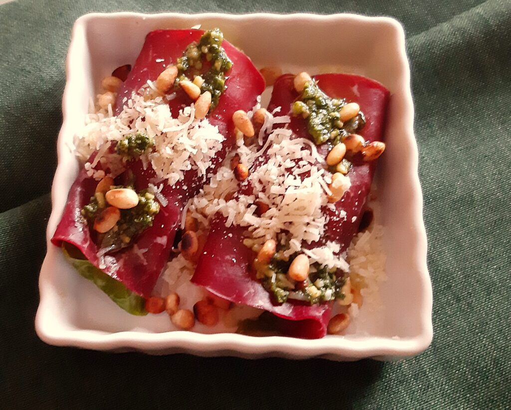 Voorgerechtje met bresaola