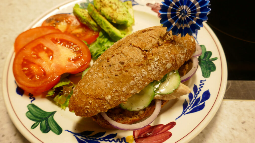 Vrijdagse visburger met makreel