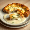 Warm Roggebroodtaart met Roquefort en Roquefortsau
