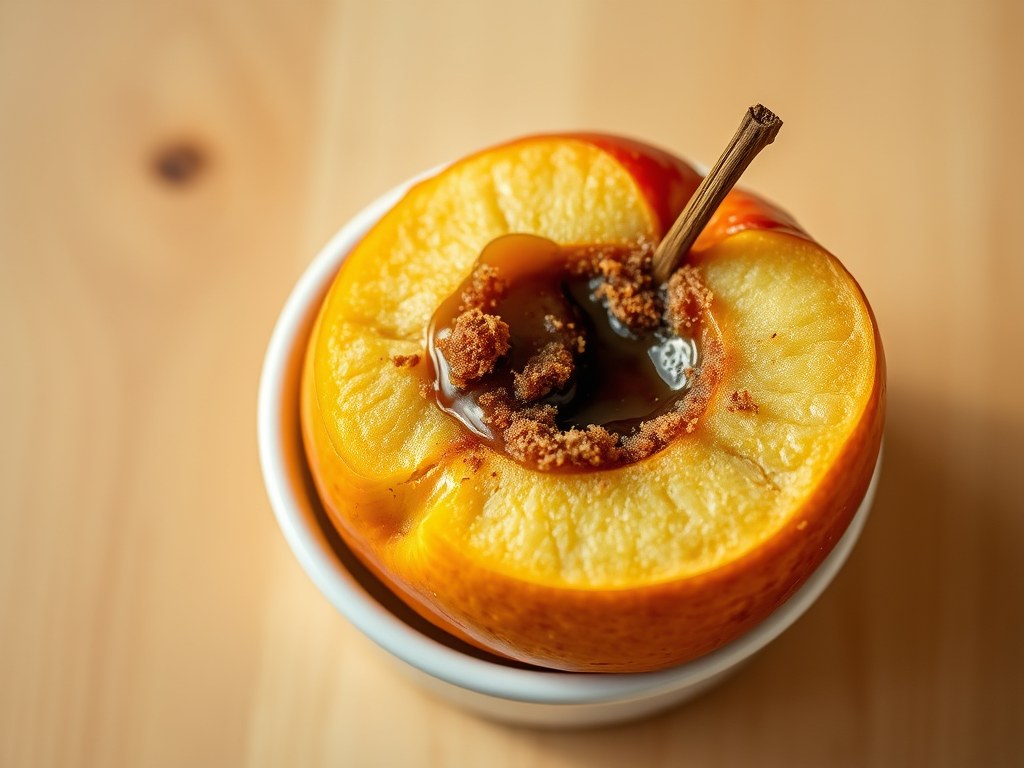 Warme appel uit de oven, AI-gegenereerde illustratie