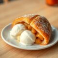 Warme appelslof met ijs