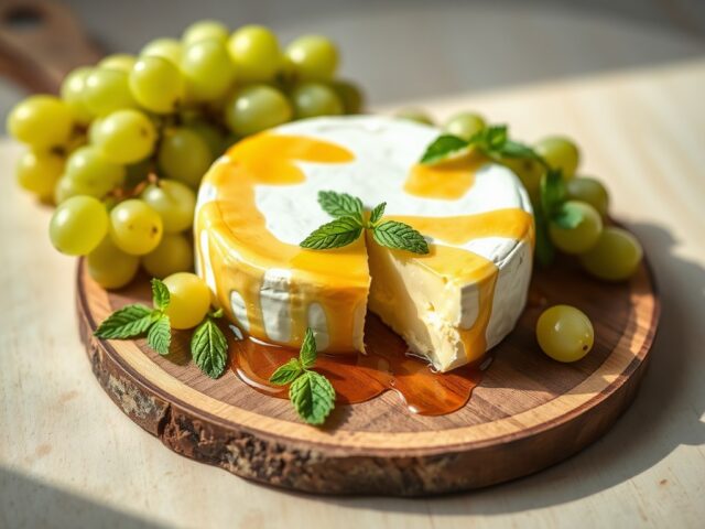 Warme brie met honing