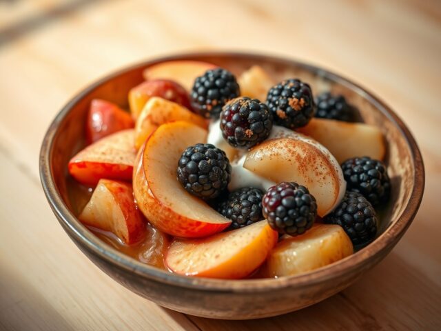 Warme fruitsalade