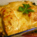Winterwarme ovenschotel met zalm, spinazie en krieltjes