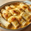 Witlof met banaan en ham-kaassaus