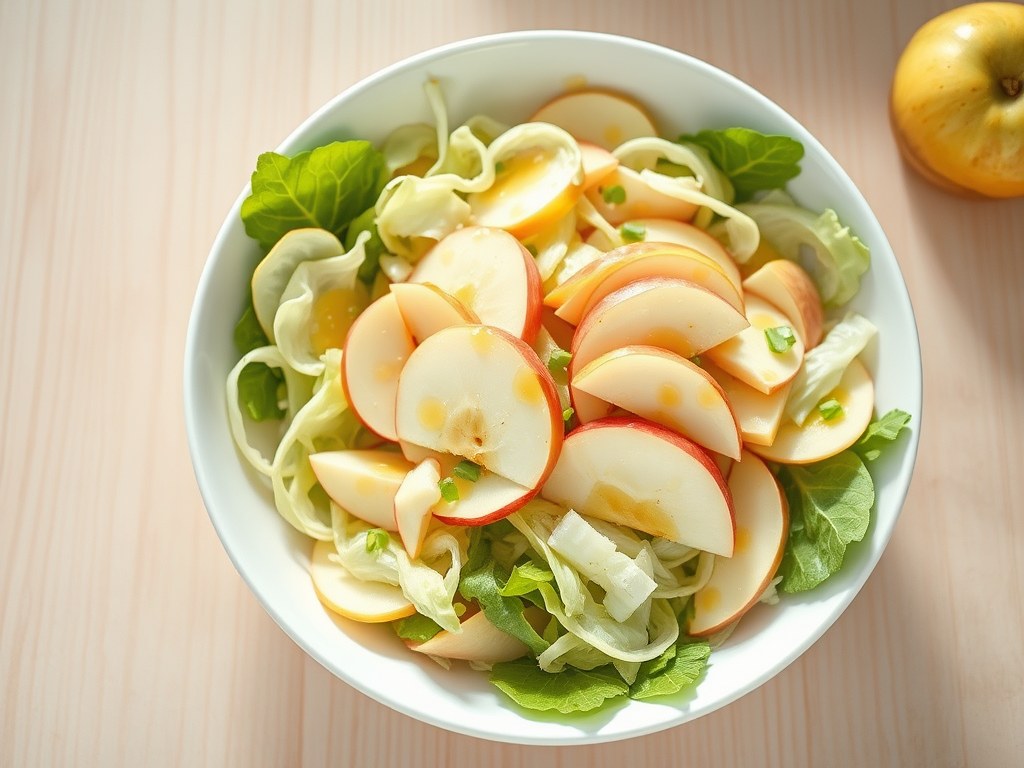Witlofsalade ‘appeltje – eitje’, AI-gegenereerde illustratie