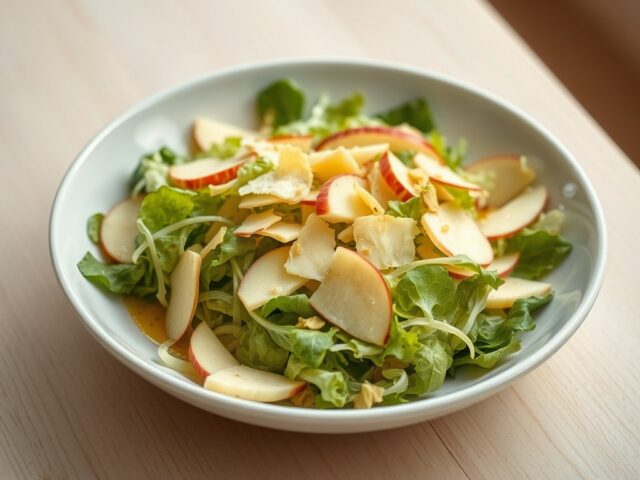 Witlofsalade met fruit en kaas