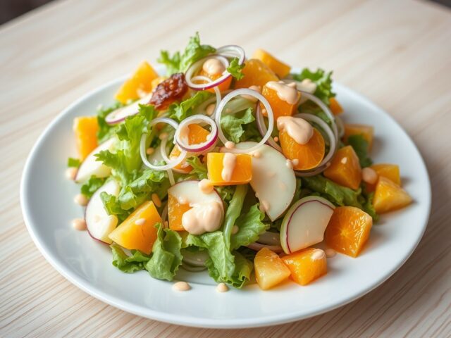 Witlofsalade met mandarijnmayonaise