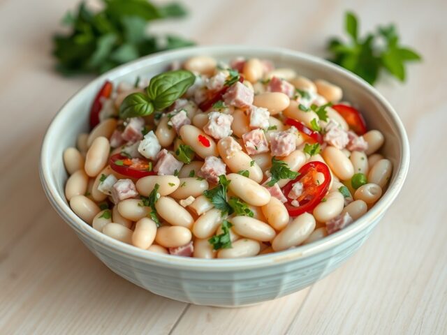 Witte bonensalade