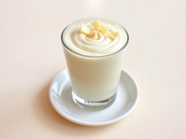Witte chocolademousse