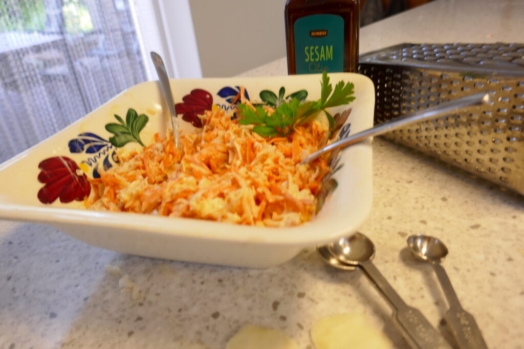 Witte kool wortelsalade