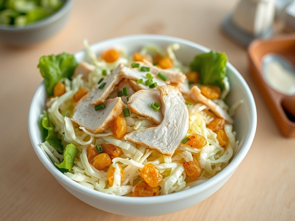 Witte koolsalade, AI-gegenereerde illustratie