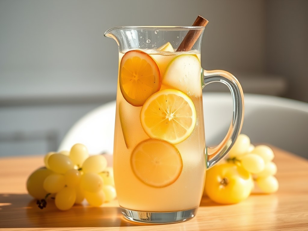 Witte Sangria, AI-gegenereerde illustratie