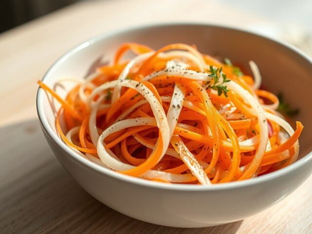 Wortel-rettich salade