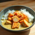 Wortelcurry met kokos en vissaté