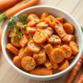 Wortelen in tomaten knoflooksaus