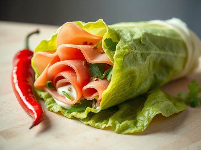 Wrap met Roomkaas en Mortadella