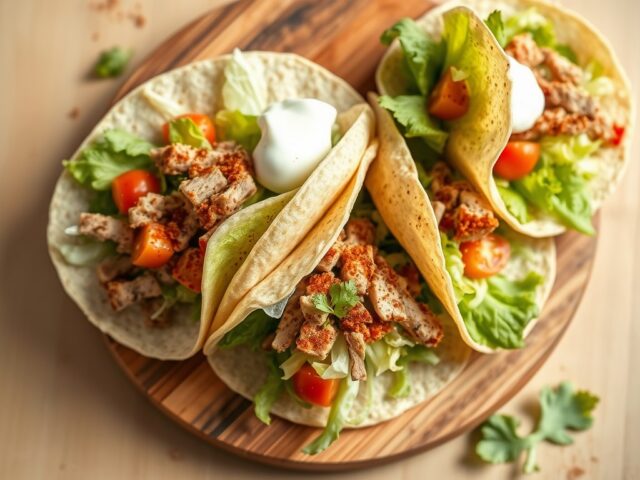 Wraps met ijsbergsla
