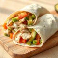 Wraps met kip en avocado