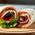 Wraps met Philadelphia en geroosterde groenten